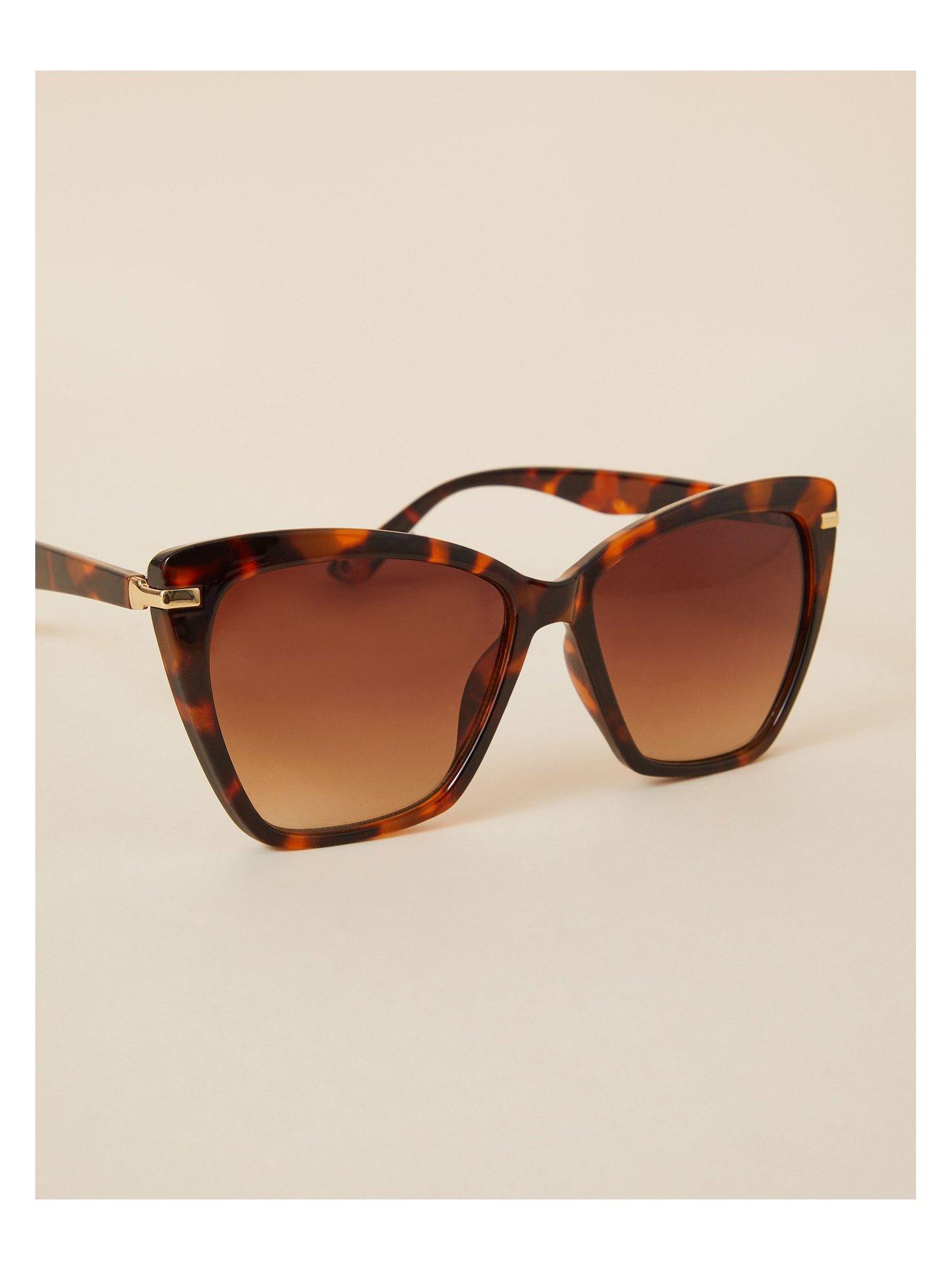  image of accessorize-straight-arm-cateye-sunglasses