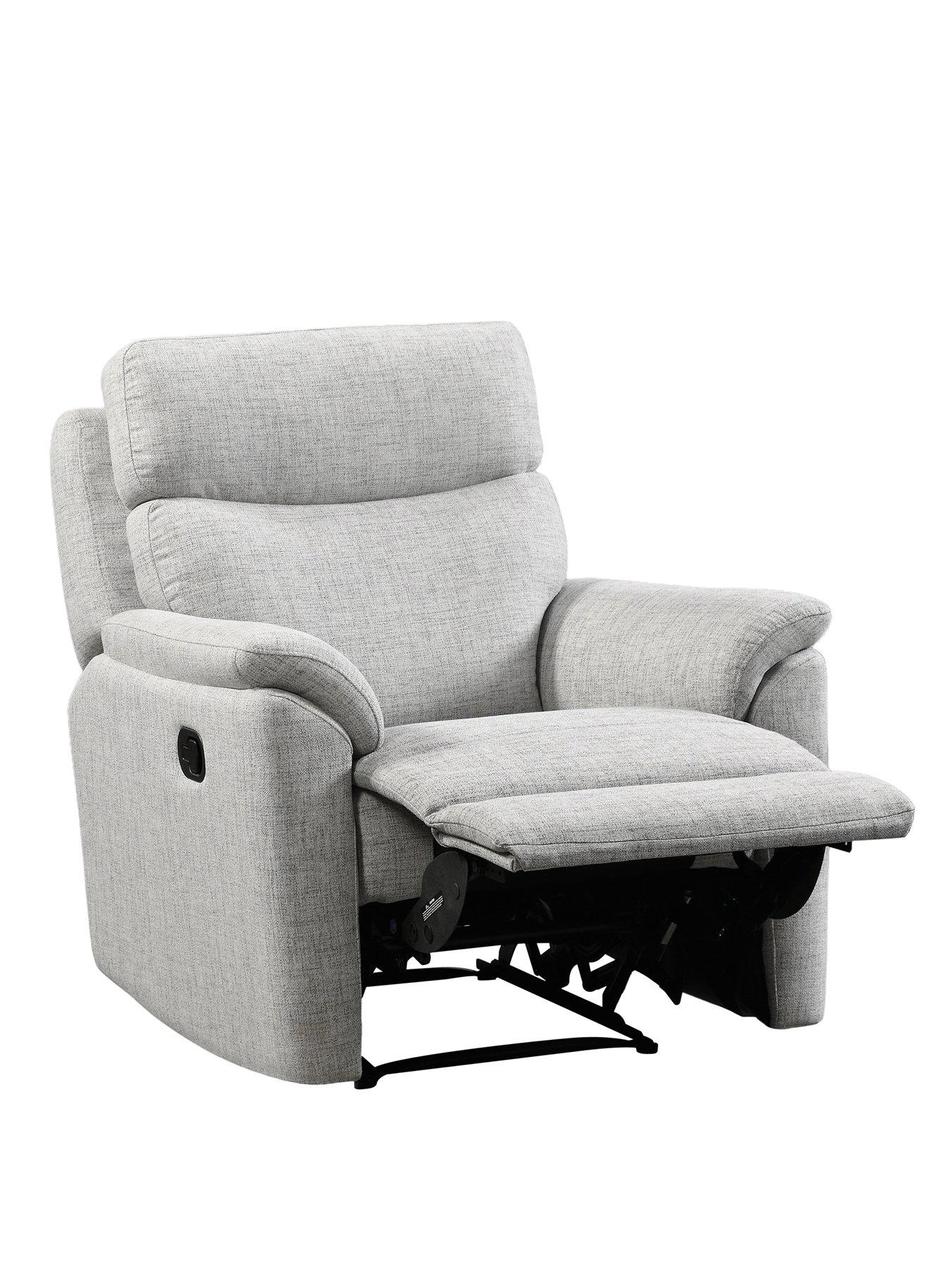 Image 3 of 4 of Very Home Linea Fabric Manual Recliner Armchair