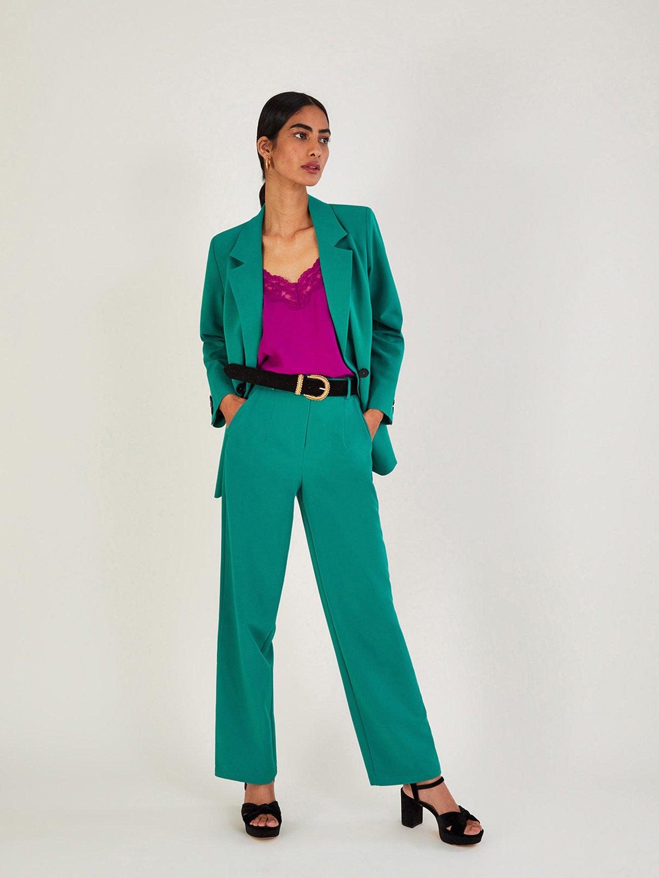  image of monsoon-madelyn-green-trouser