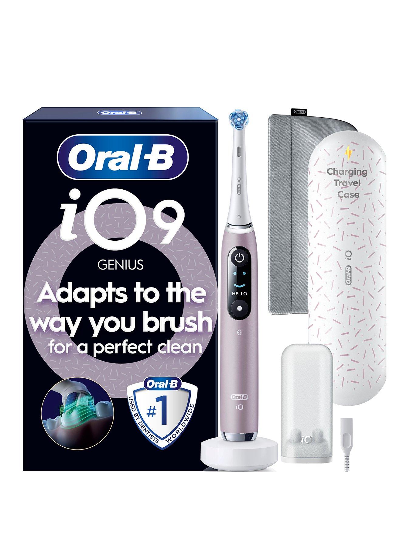 Oral-B iO9 Rose Quartz Electric Toothbrush + Charging Travel Case