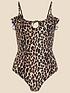  image of accessorize-leopard-frill-swimsuit