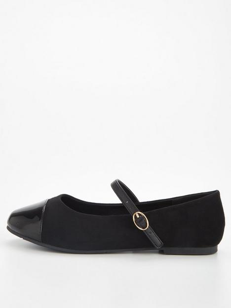 everyday-extra-wide-fit-mary-jane-ballerina-black