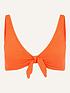  image of accessorize-crinkle-bunny-tie-top-orange