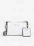  image of river-island-small-structured-cross-body-bag-white