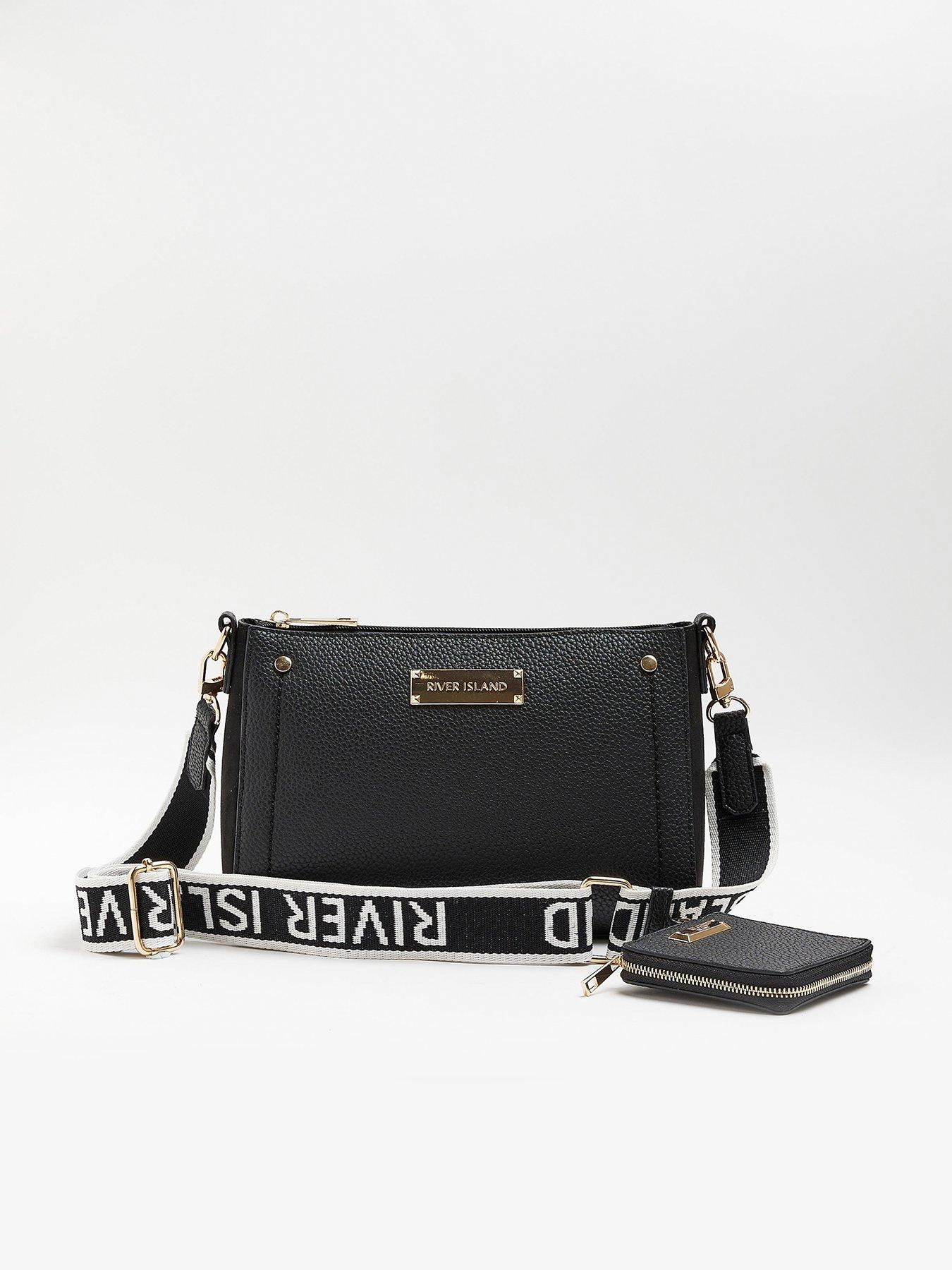 Small Structured Cross Body Bag - Black