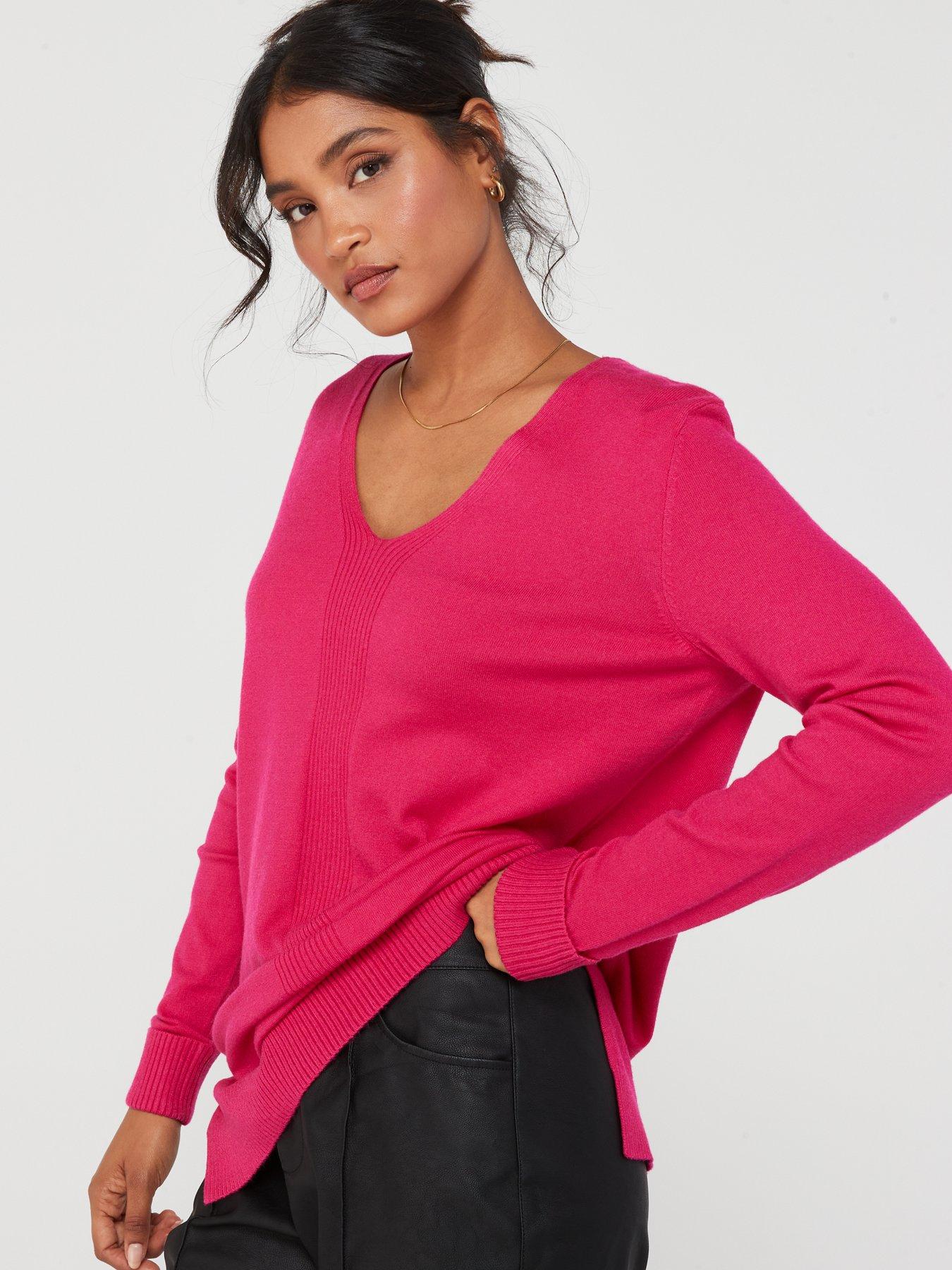 Vila Rollneck Long Sleeve Knitted Top - Pink