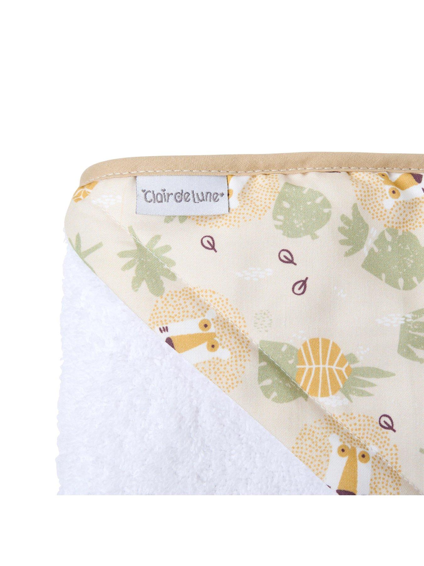  image of clair-de-lune-safari-baby-hooded-towel