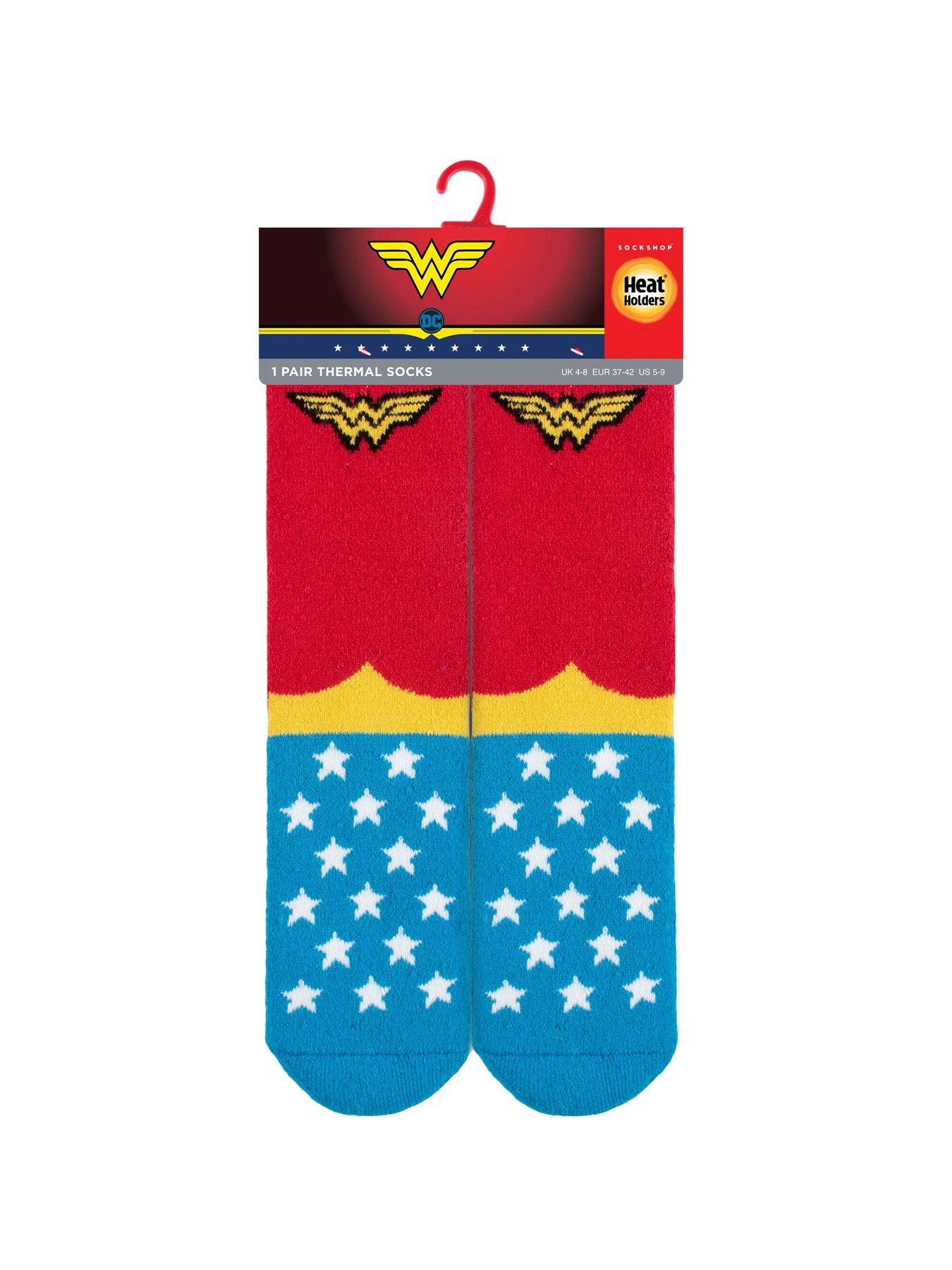  image of heat-holders-wonder-woman-novelty-socks-multi