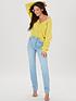  image of michelle-keegan-button-through-slouchy-cardigan-yellow