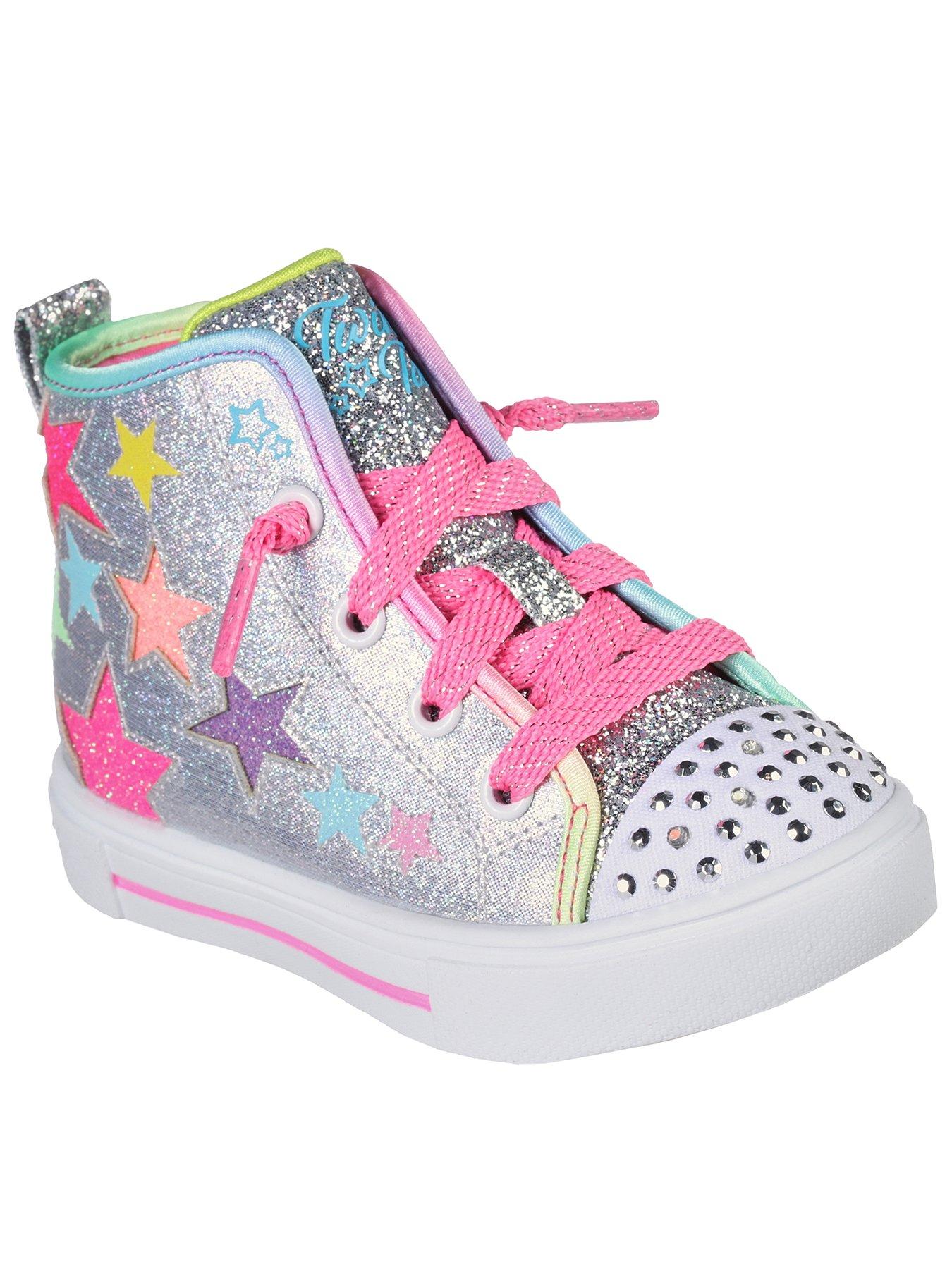 Skechers twinkle online toes silver