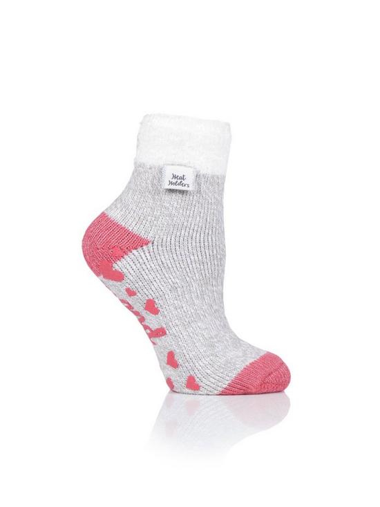back image of heat-holders-feather-top-lounge-socks-grey