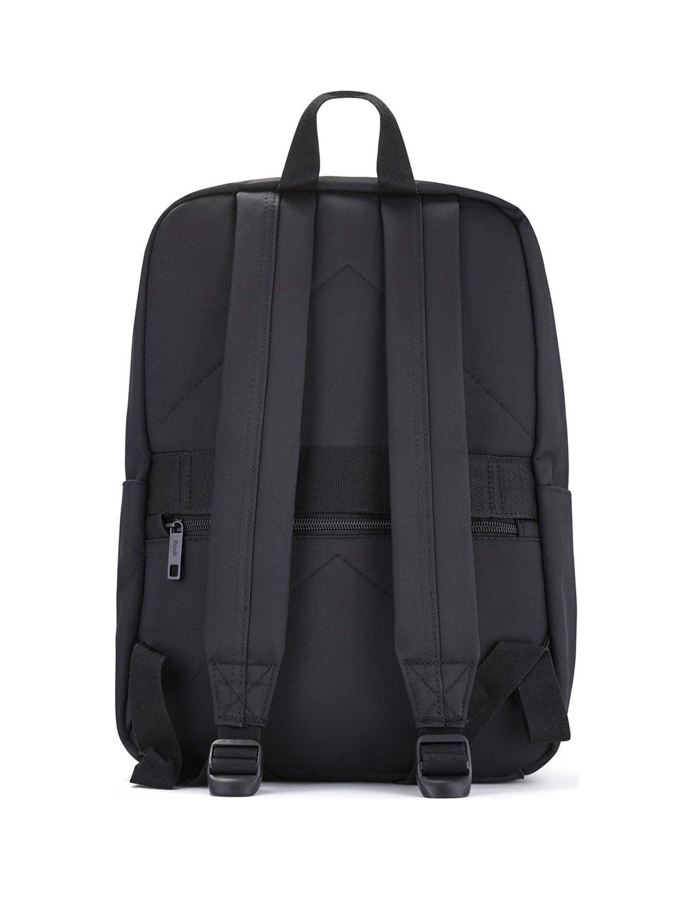  image of rock-luggage-platinum-lightweight-on-board-under-seat-compliant-backpack-black