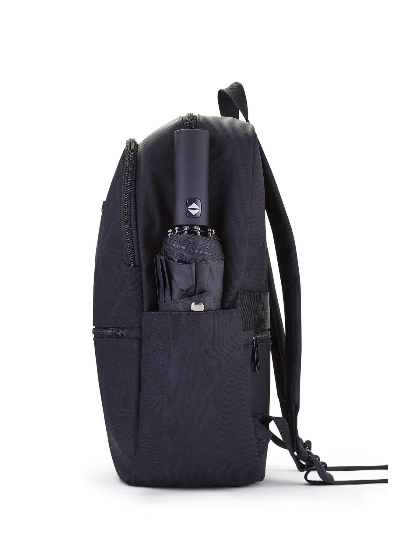  image of rock-luggage-platinum-lightweight-on-board-under-seat-compliant-backpack-black