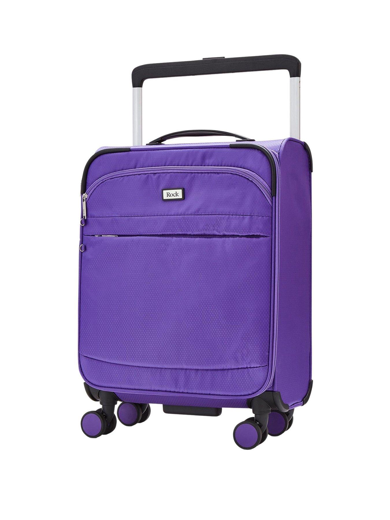 Rock Luggage Rocklite 8 Wheel Soft Unique Lightweight Cabin Suitcase