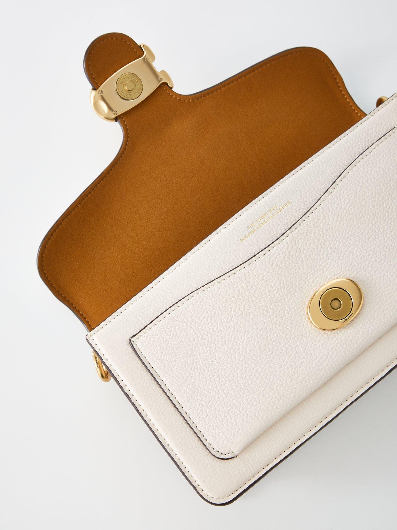  image of coach-tabby-26-refresh-polished-pebble-leather-shoulder-bag-chalk
