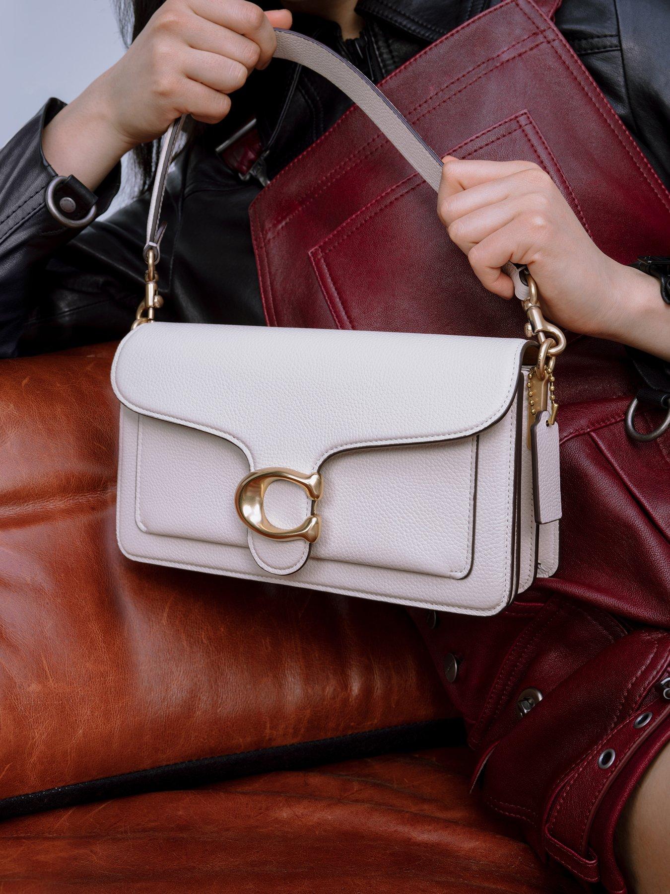  image of coach-tabby-26-refresh-polished-pebble-leather-shoulder-bag-chalk