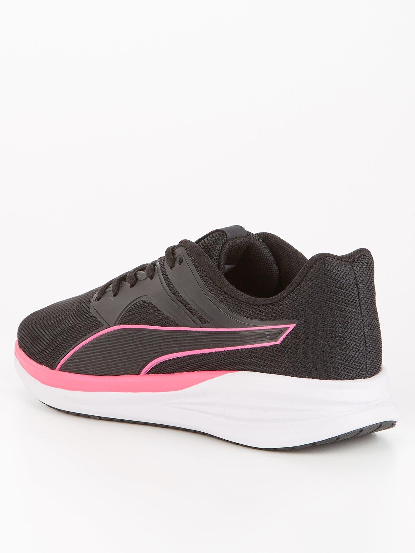 Black and pink puma trainers shop