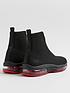  image of river-island-boy-bubble-sole-sock-high-top-trainers-black