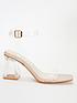  image of quiz-clear-mid-heeled-sandals