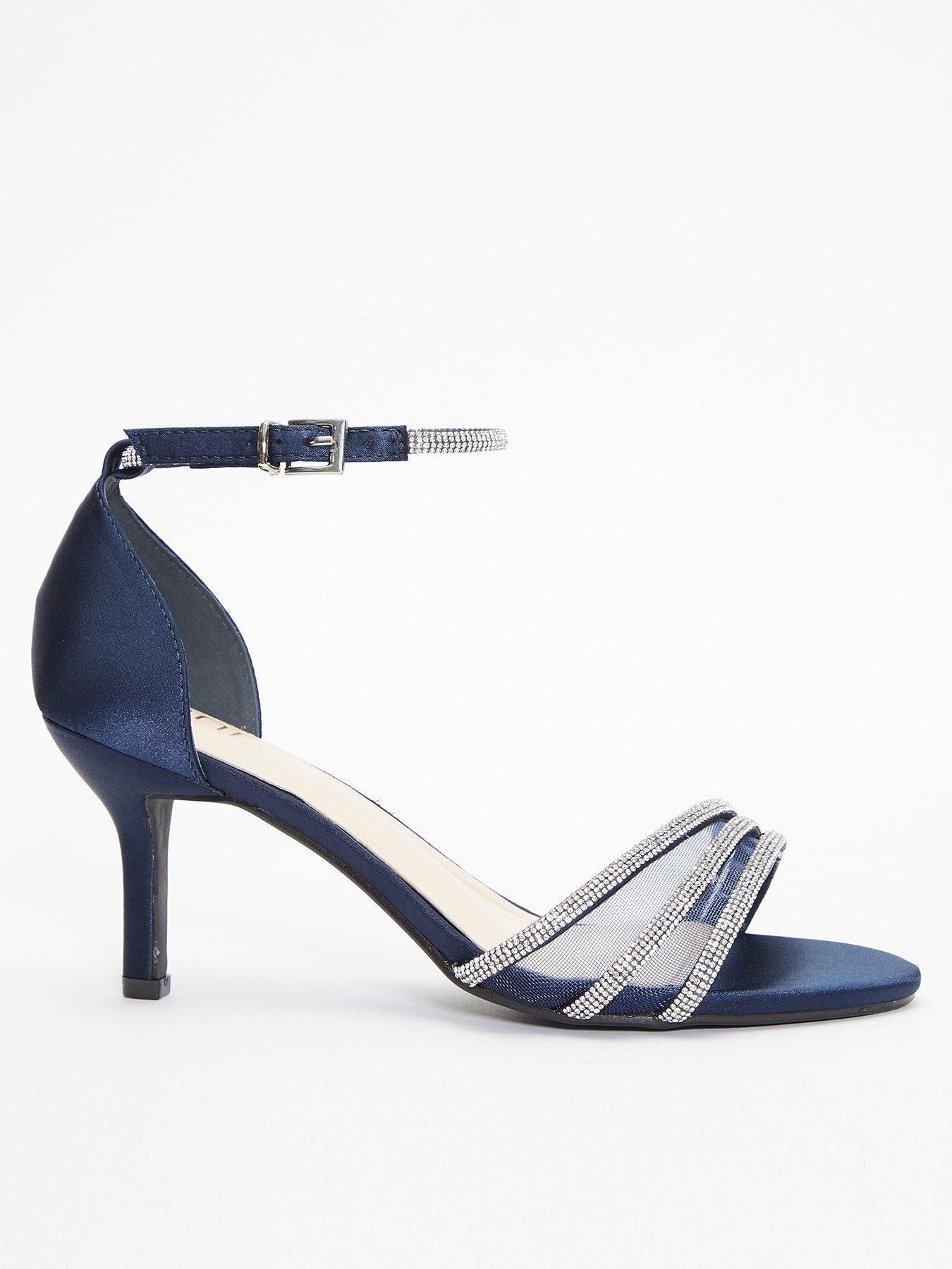 Navy blue 2024 formal sandals