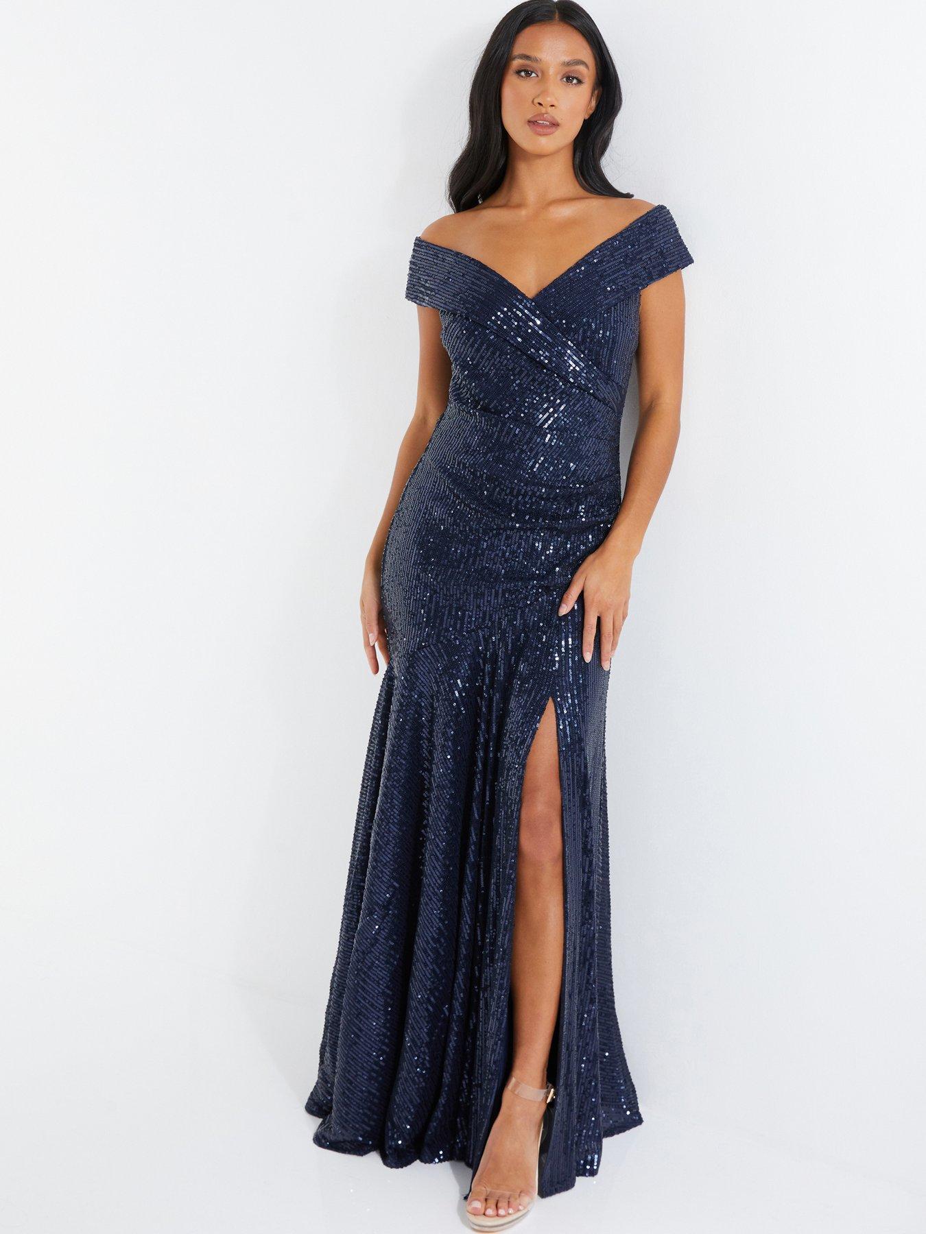 Petite navy clearance blue maxi dress