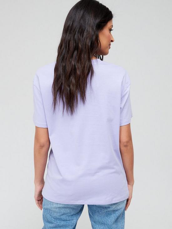 stillFront image of v-by-very-beverly-hills-oversized-tshirt-purple