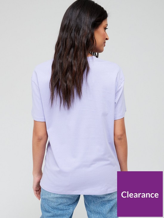 stillFront image of v-by-very-beverly-hills-oversized-tshirt-purple