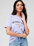 image of v-by-very-beverly-hills-oversized-tshirt-purple
