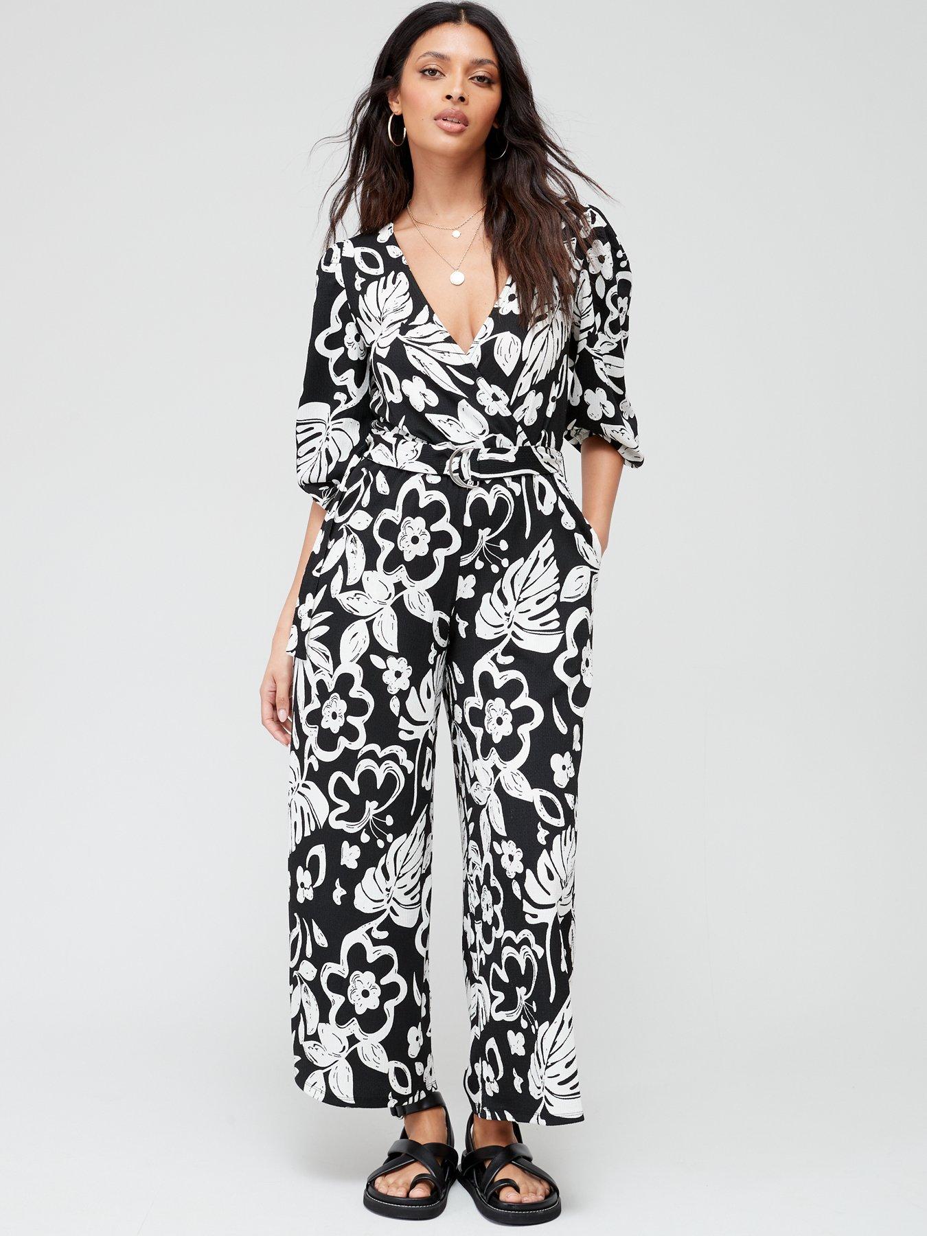 Wrap store tie jumpsuit