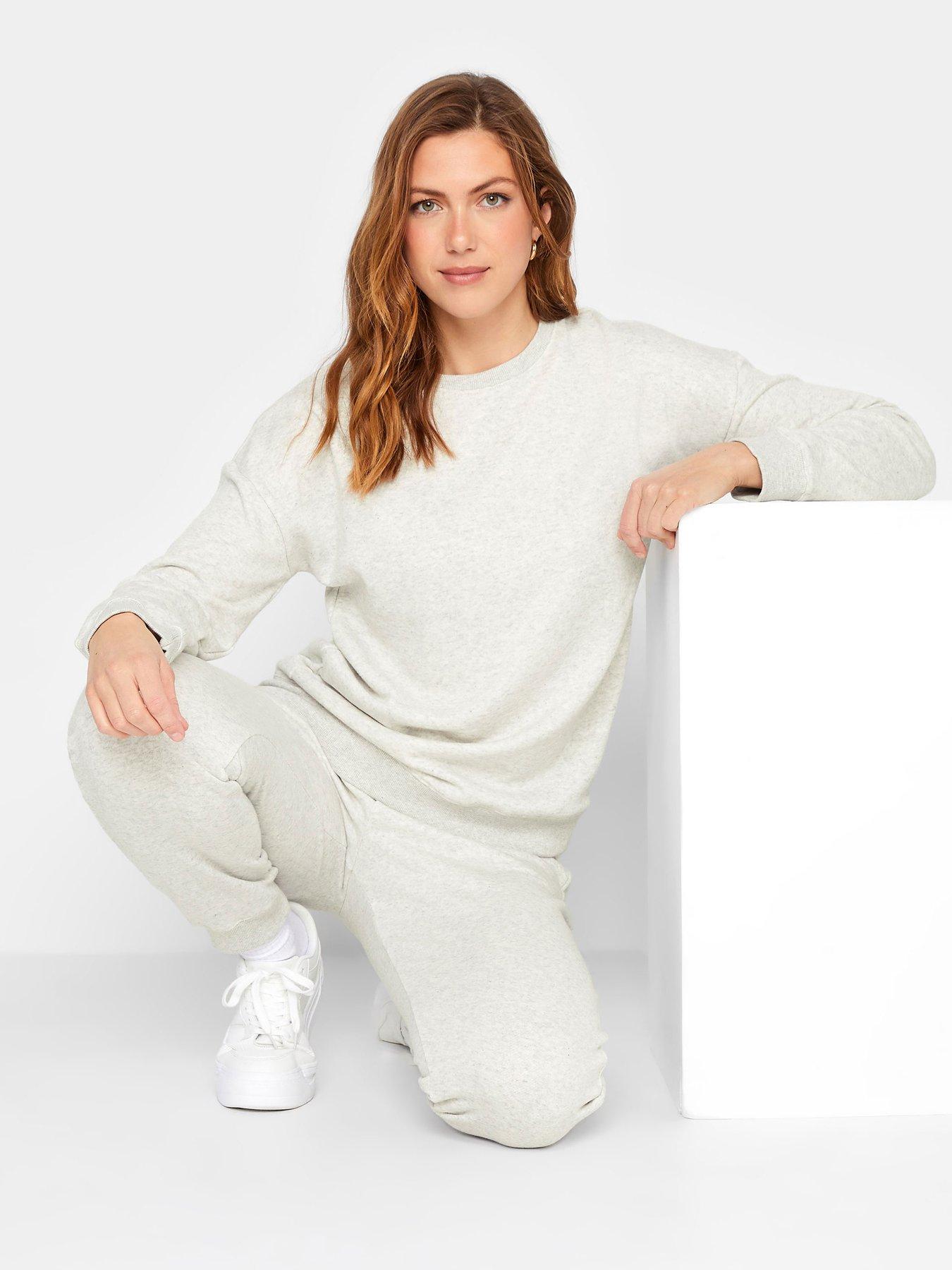 Image 1 of 4 of Long Tall Sally Light Grey Marl Sweatshirt