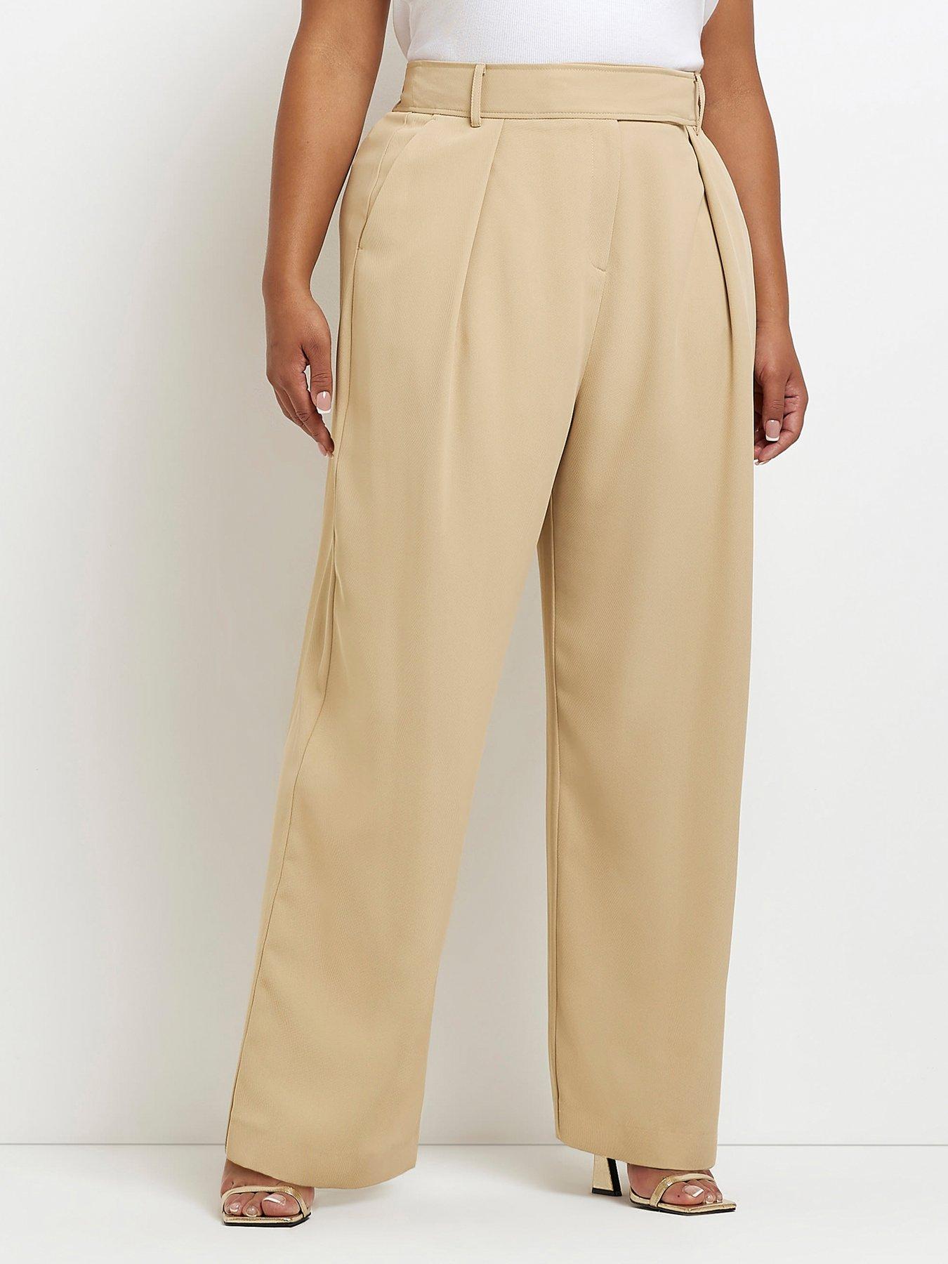 ri-plus-plus-pleat-wide-leg-trouser-dark-beige