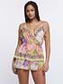  image of river-island-printed-frill-playsuit-bright-yellow