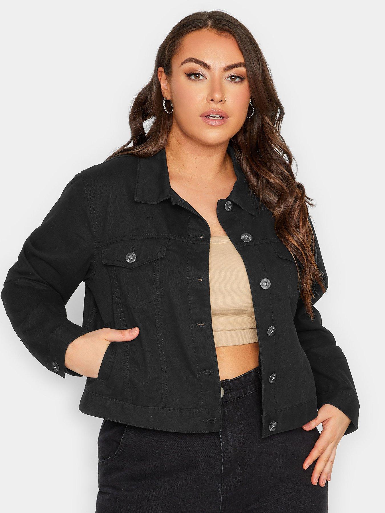Yours Classic Denim Jacket - Black
