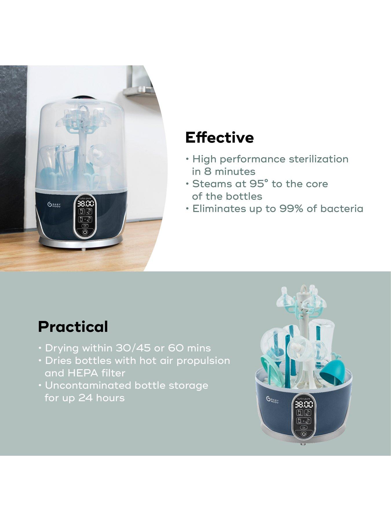 Image 3 of 7 of Babymoov Turbo Pure Sterilizer &amp; Dryer for Baby Bottles and Breast Pumps