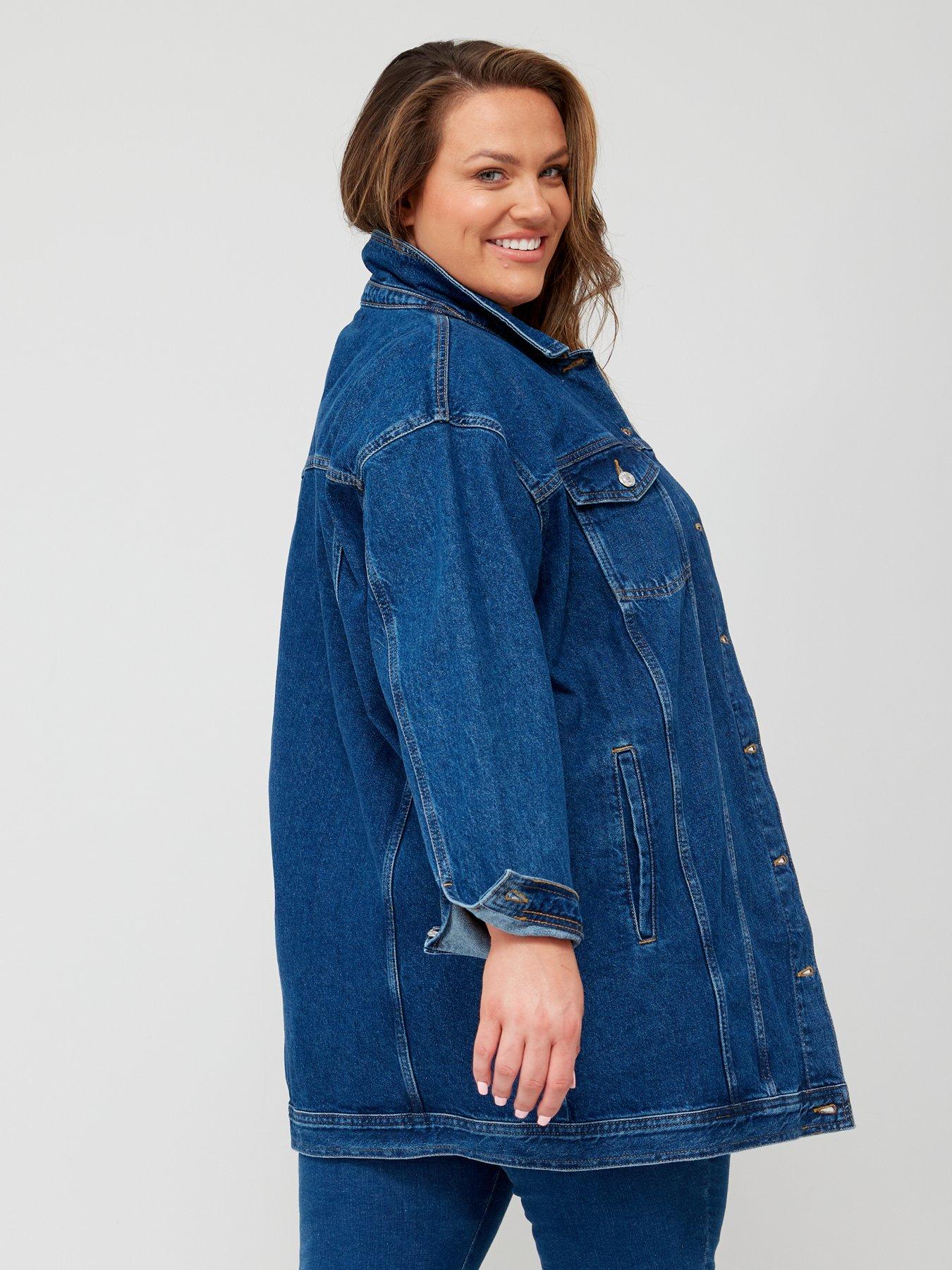  image of v-by-very-curve-denim-jacket