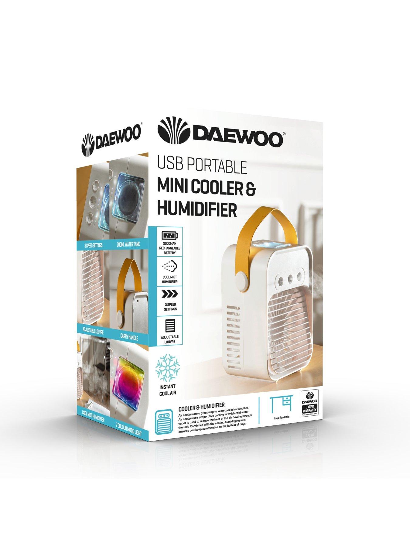 Daewoo USB Portable Mini Cooler and Humidifier | littlewoods.com