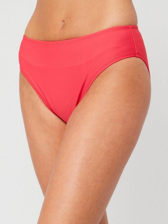 front image of everyday-shape-enhancing-mid-rise-bikini-brief-red