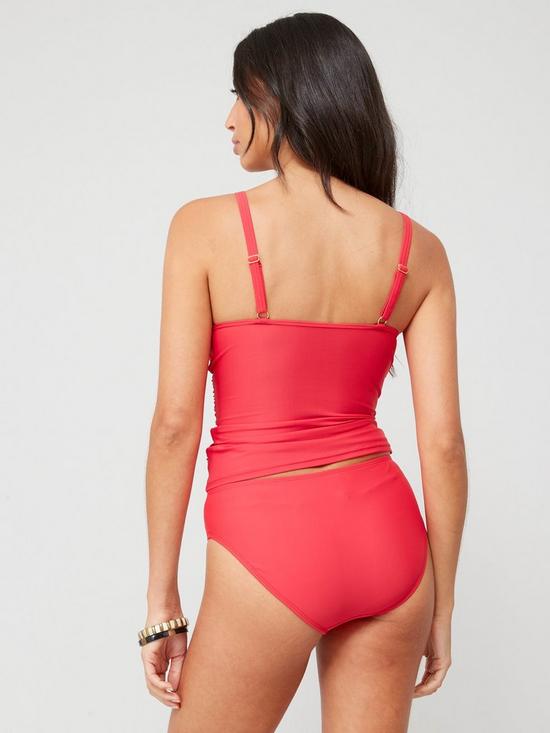 stillFront image of everyday-shape-enhancing-mid-rise-bikini-brief-red