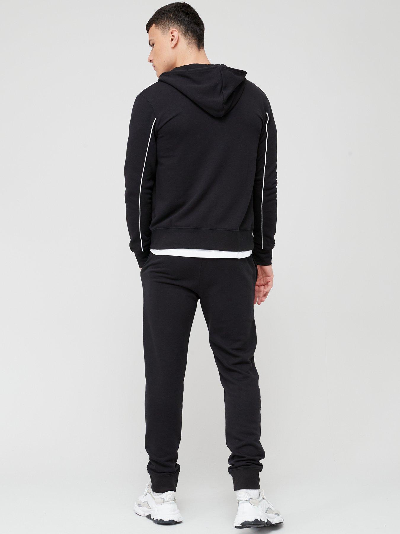  image of champion-legacy-hooded-full-zip-tracksuit-black
