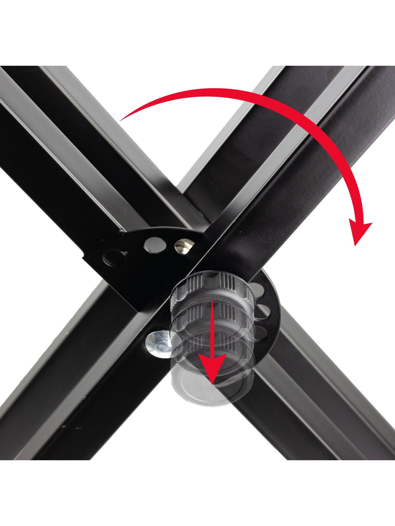 Image 2 of 7 of RockJam RJX29 Double Braced Keyboard Stand