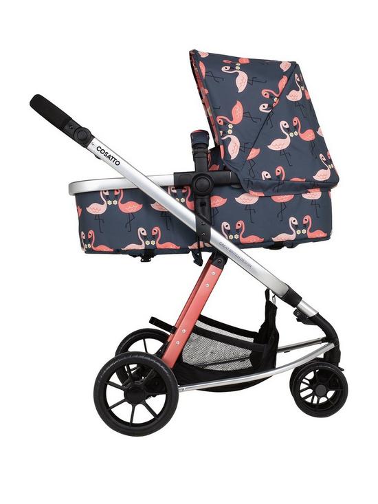 stillFront image of cosatto-giggle-2-in-1-i-size-travel-system-pushchair-bundle-pretty-flamingo