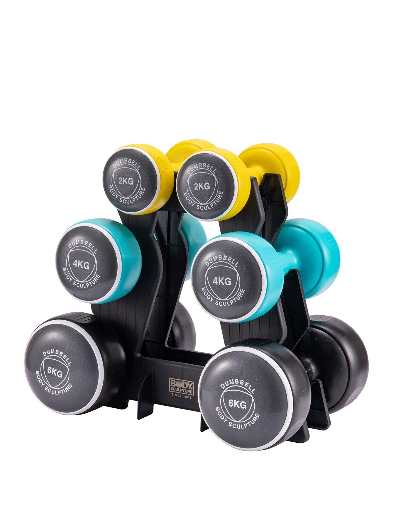Body Sculpture 24kg Dumbbell Set with Stand Littlewoods