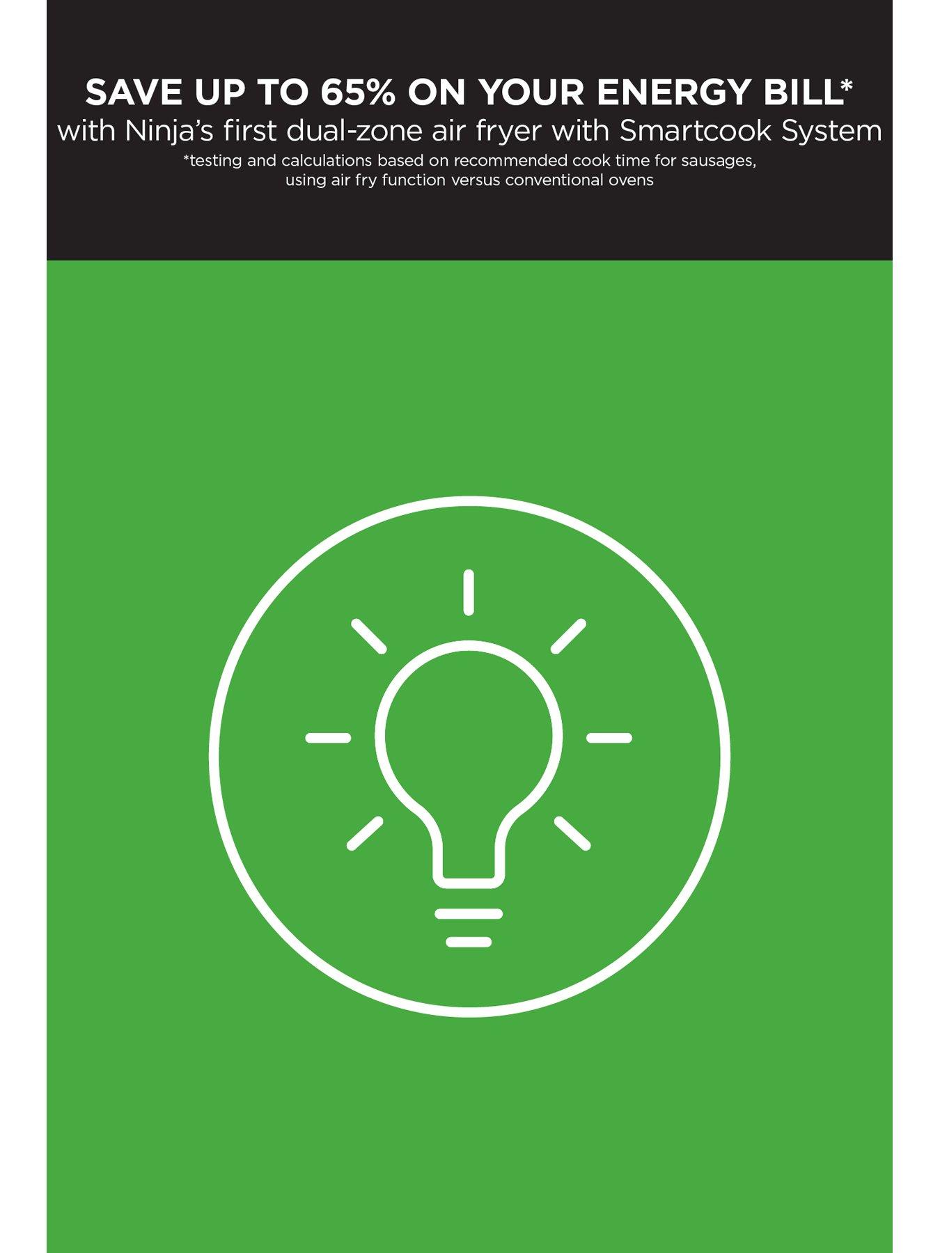 Image 7 of 8 of NINJA Foodi MAX Dual Zone 9.5L Air Fryer with Smart Cook System AF451UK