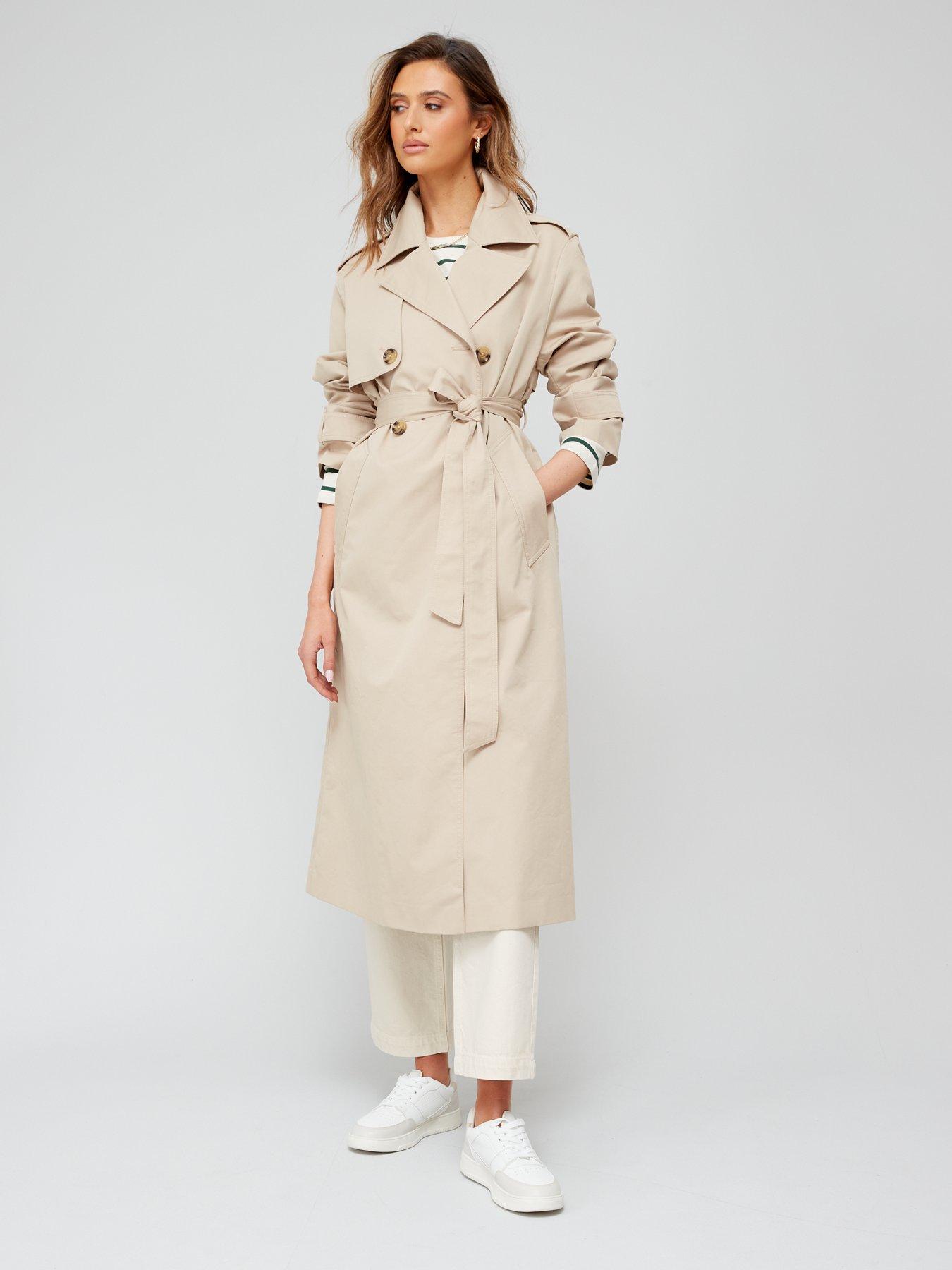 Mango Trench Coat Beige littlewoods