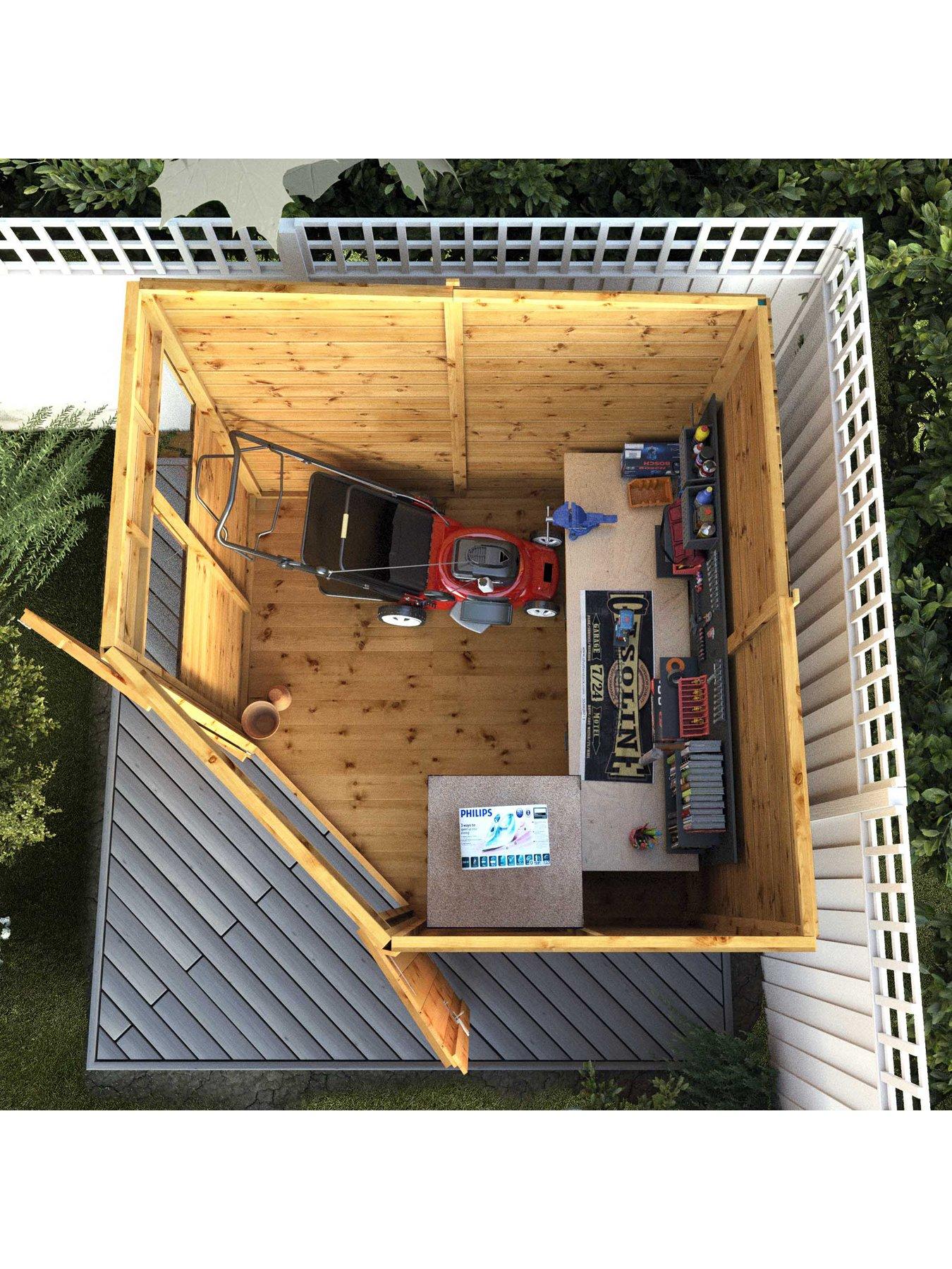 Image 5 of 7 of MERCIA 7 x 7ft Shiplap Corner Shed - PEFC Certified