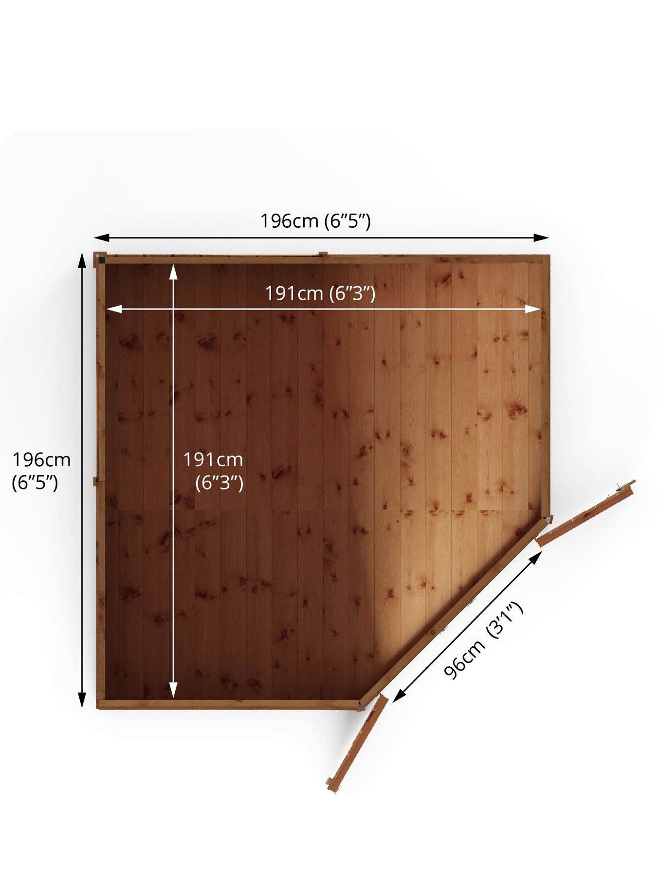 Image 7 of 7 of MERCIA 7 x 7ft Shiplap Corner Shed - PEFC Certified