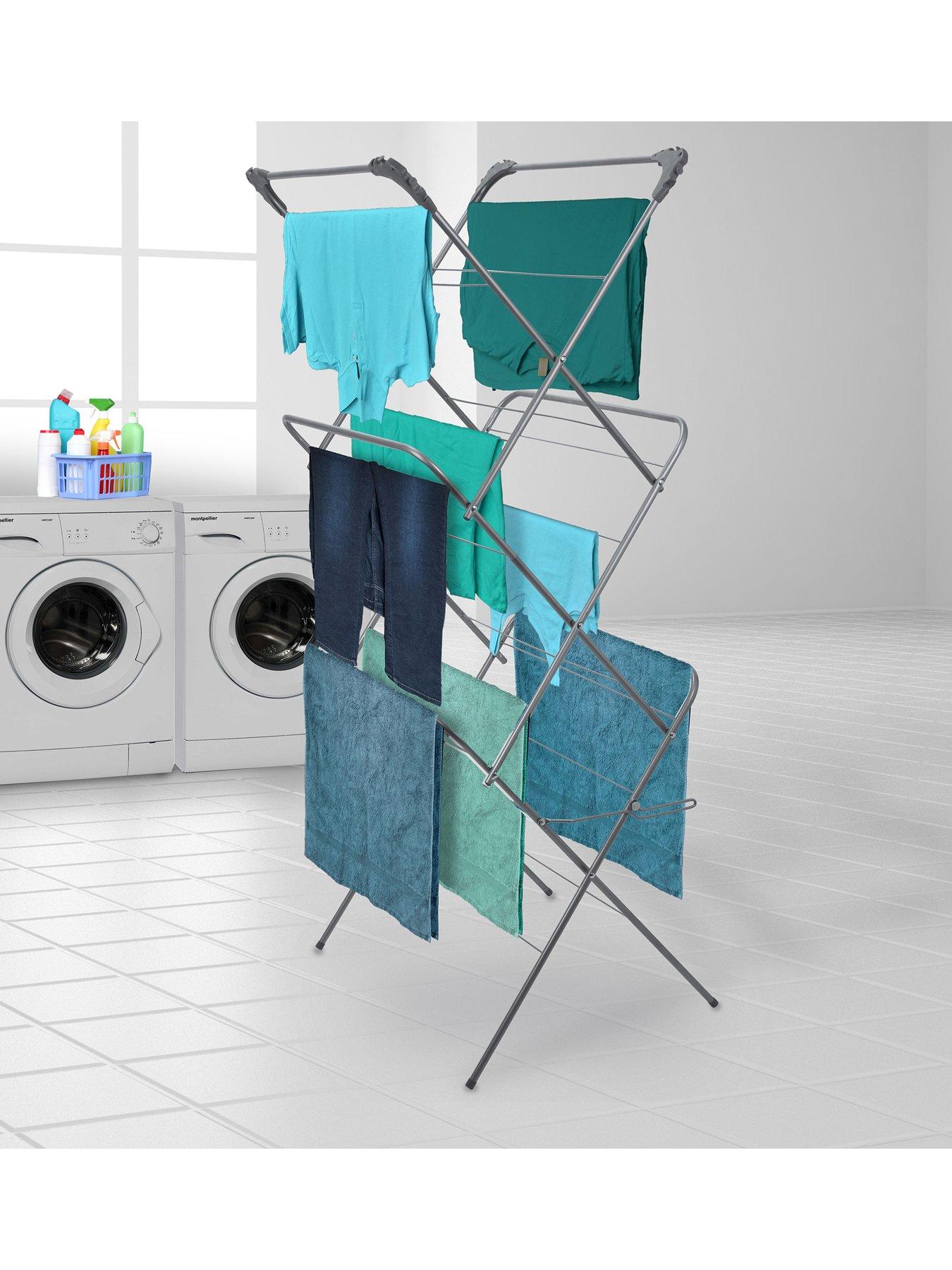 Our House Slimline 3-Tier Clothes Airer | littlewoods.com