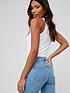  image of v-by-very-taylor-boyfriend-denim-shorts-with-distressing-mid-wash