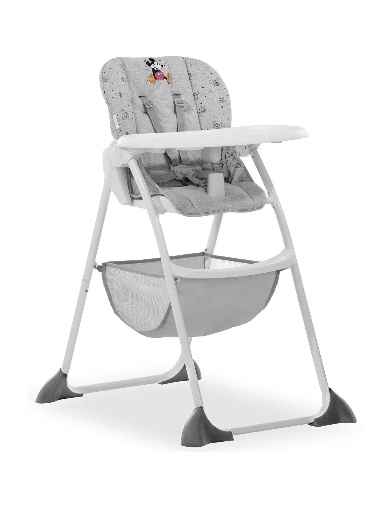 Image 1 of 7 of Hauck Sit N Fold Mickey Mouse Grey Highchair
