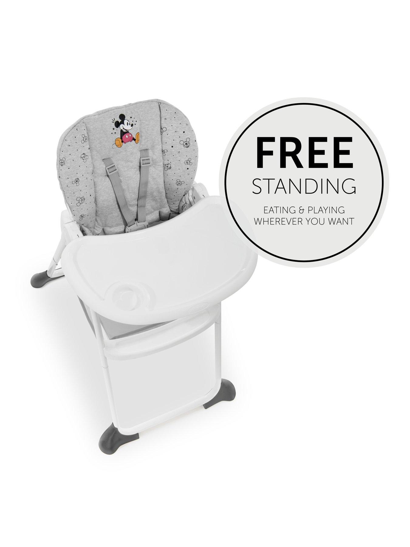 Image 6 of 7 of Hauck Sit N Fold Mickey Mouse Grey Highchair